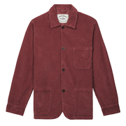 Portuguese Flannel Labura Corduroy Chore Jacket Bordeaux