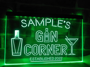 Gin Corner Personalized Illuminated Sign