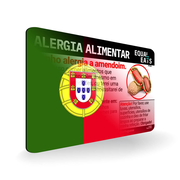 Portuguese (Portugal) Peanut Allergy Card
