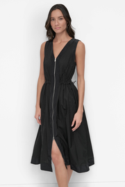 SLEEVELESS ZIP FRONT DRESS