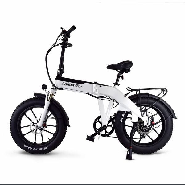 Defiant PRO Fat Tire Folding Electric Bike - Refurbished -Refurbished White
