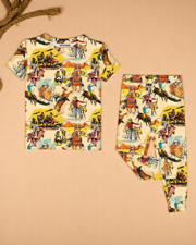 Retro Roper | Modal Short Sleeve 2-Piece Lounge Set