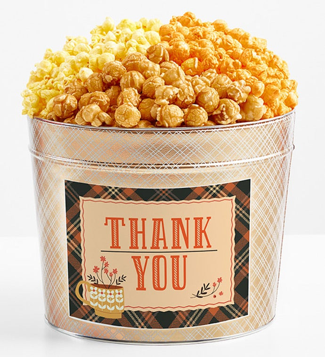 Tins With Pop® Thank You Fall Plaid