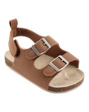 Baby Buckle Faux Cork Sandals