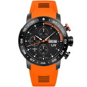 P-51 Titanium Chrono Black / Orange