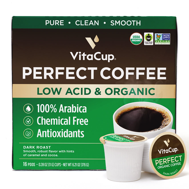 Perfect Coffee | Low-Acid Organic Single Source Fair Trade | VitaCup Online Shop