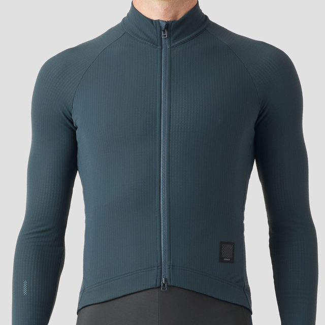 Men's Waffle Grid Thermal Jersey - Hella Blue