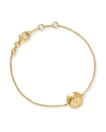 Gold Biography Chain Locket Bracelet