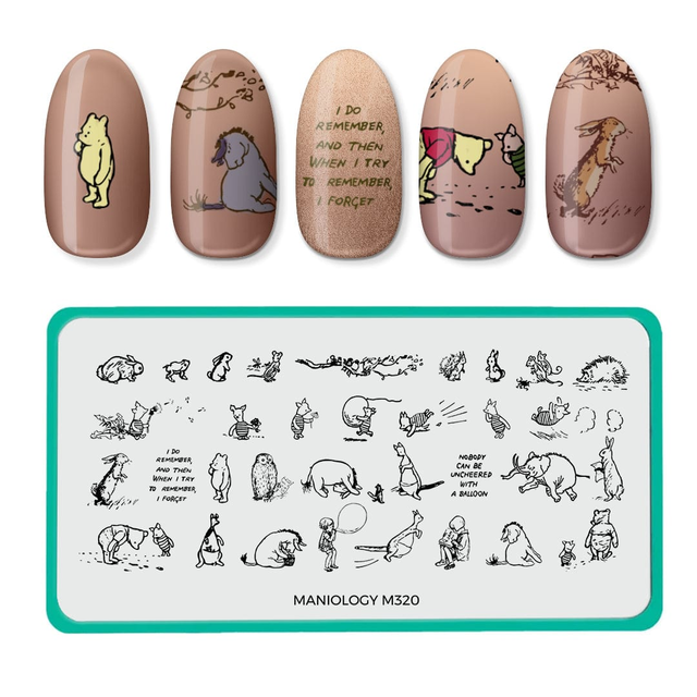 Pooh and Friends (M320) - Nail Stamping Plate
