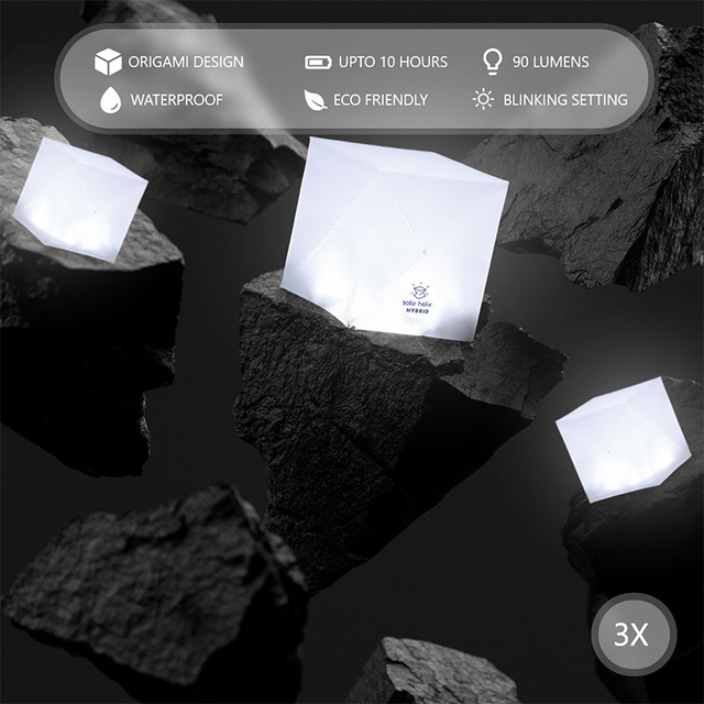 Helix Hybrid – Multipack – Collapsible Solar Lantern