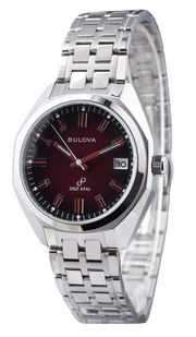 Bulova Classic Precisionist Jet Star Stainless Steel Red Dial Quartz 96B401 Mens Watch