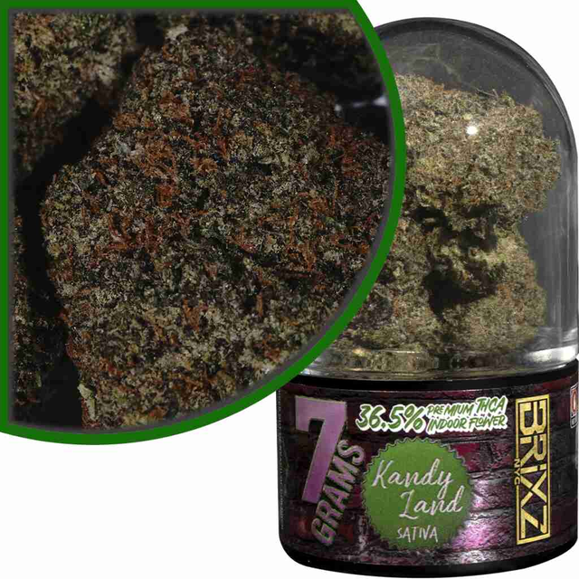 BRIXZ NYC THCA Premium Indoor Cannabis Flower 7g Kandy Land