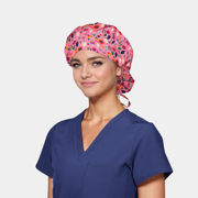 Glimmering Gems - Poppy Bouffant Medical Scrub Hats