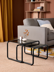 Dunston Nest of Tables in Black