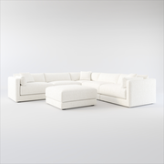 Malibu 5-Piece Sectional and Ottoman