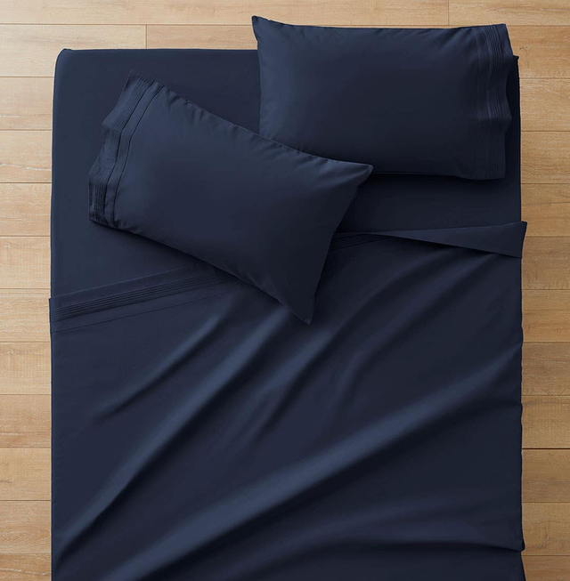 Luxe 1200 TC Egyptian Cotton Sheet Set - Midnight Navy
