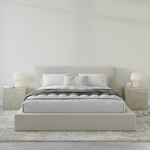 Ultra Set: Bed Frame and Headboard | Dune