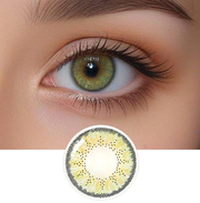 Ellen 3Color Green Colored Prescription Contacts (2pcs) 6 Months