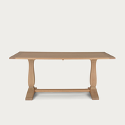 Harrogate 6 Seater Rectangular Dining Table, Natural Oak