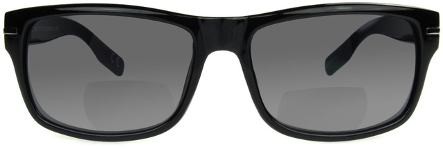 Unisex Way Reading Sunglasses in Black with Gray Lenses by Foster Grant | Senate SunReaders® | +1.00