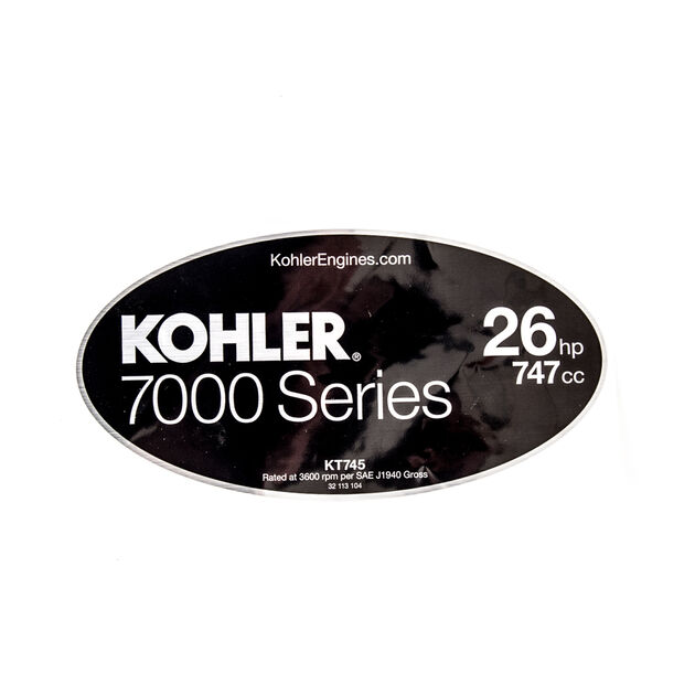 Label-Kohler 26 7000 Series Kt745