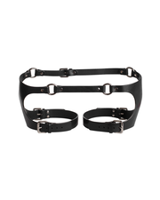 Belt with thigh cuffs "Romeo" Black