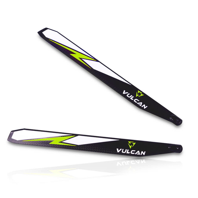 VULCAN ROTORS Precision Main Rotor Blades 200mm (Yellow)