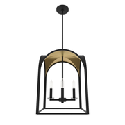 Dukestown 4 Light Lantern Pendant 15 in