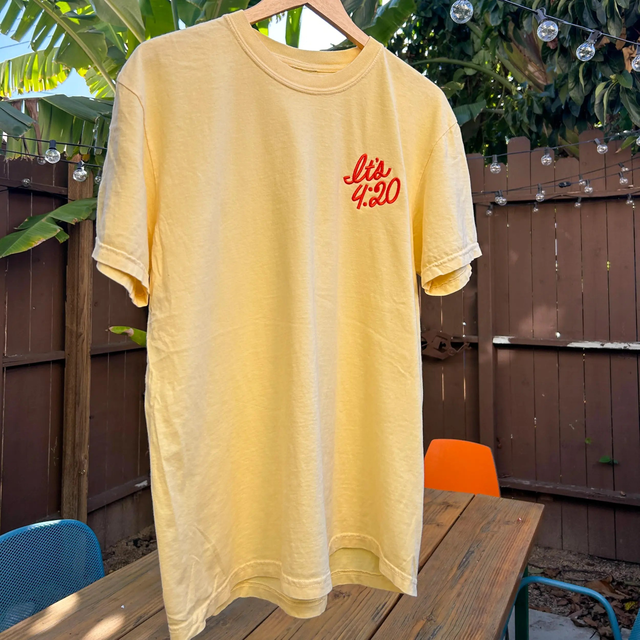 It's 4:20 Tee - Butter Yellow
