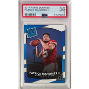 Patrick Mahomes 2017 Panini Donruss Rated Rookie (RC) #327- PSA Graded 9 Mint (Kansas City Chiefs/SB Champs-MVP)