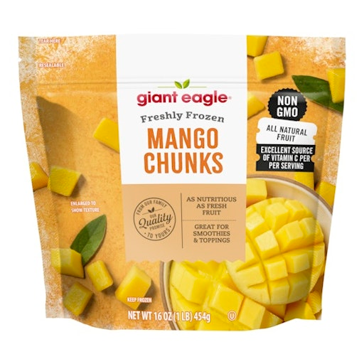 Giant Eagle Mango Chunks, Freshly Frozen
