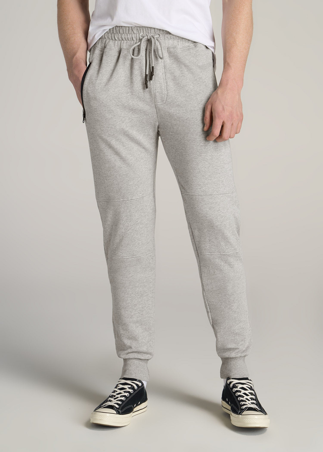 Wearever French Terry Joggers for Tall Men in Grey Mix