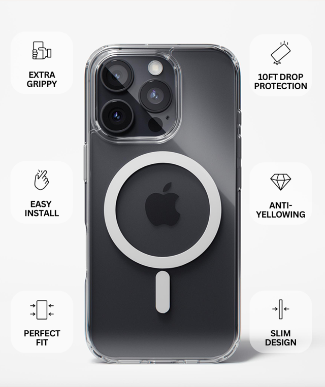 IPHONE 16 CASE ULTRA SLIM (CLEAR)