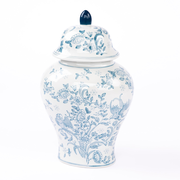 Blue Bird Ceramic Temple Cremation Urn