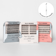 Pop-On Lashes 3 Pack (Bonus Free DIY Lash Tweezers + Spoolie)