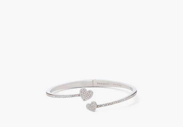 Yours Truly Pave Open Hinge Cuff