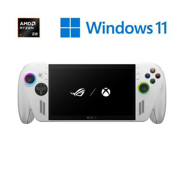 ROG Xbox Ally (2025) Handheld Gaming Console, 7” FHD 120Hz Disp, AMD Ryzen™ Z2 A Proc with AMD Radeon™ Graphics, 16GB LPDDR5 6400MT/s RAM, 512GB M.2 SSD, Wi-Fi 6E, Win 11 Home, RC73YA-XB_ALLY.Z2A.16