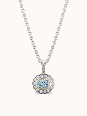 Alexandra Charm Necklace Aquamarine