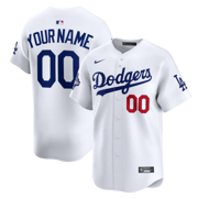 Men's Los Angeles Dodgers  Nike White 2025 World Series Champions Home Custom Limited Jersey