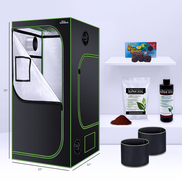 Tent and Nutrition Grow Kit: Small</br><span>Maximize results</span>