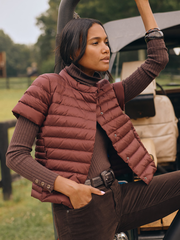 Wine Solid Kennedy Puffer Jacket  | Women's Jackets \u0026 Outerwear | J.McLaughlin