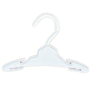 Sophia's 7 1/2" Plastic Hangers 10 Pack Set for 18" Dolls, White