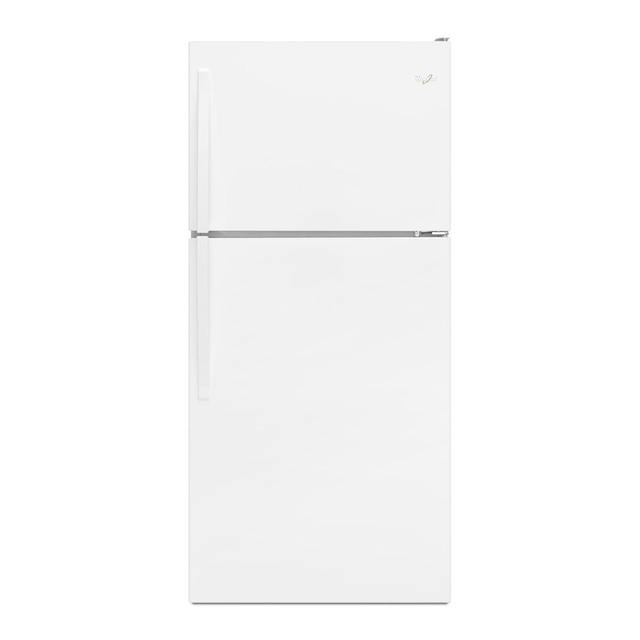 Whirlpool - 29.75 Inch 18.15 cu. ft Top Mount Refrigerator in White - WRT318FZDW