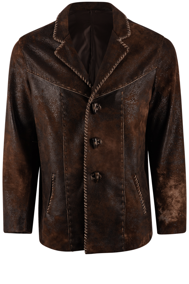 Continental Leather Cigar Jacket