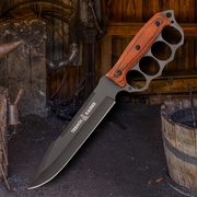Trench Raider Pakkawood Fixed Blade With Sheath