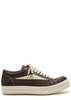 Suede and leather sneakers