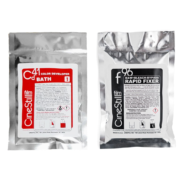 Cs41 "Bleach-Bypass" 2-Bath Bundle for Color Negative Film at Home, Powder Concentrate(C-41 Chemistry)