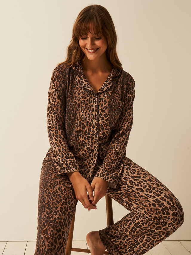 Long Pajama Set - RIXO Classic Leopard
