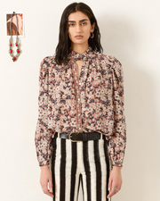 Annabel Sepia Floral Shirt