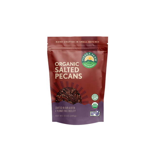 Organic <br> Roasted Salted Pecans